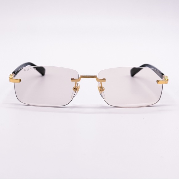 NEW GUCCI GG1221S 005 SUNGLASSES GUCCI CREAM LENSES  SQUARE EYEWEAR - Picture 3 of 11